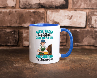 Im Universum: Brauerin | Bier Brauerei lustiger Spruch Geschenk Humor