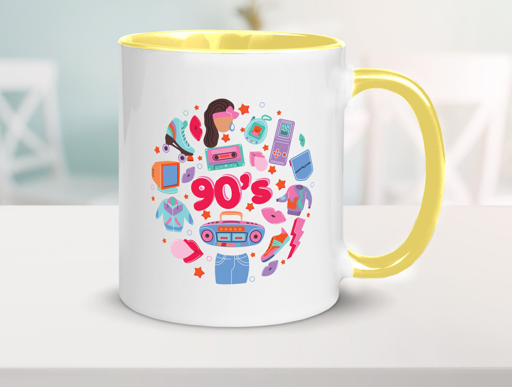 90er Jahre | Alte Zeit Nostalgie Humor Geschenkidee Tasse
