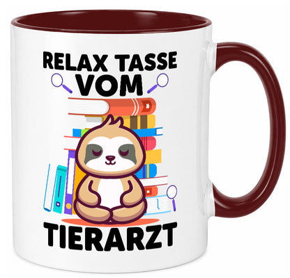 Relax Tasse: Tierarzt | Tiermedizin Mediziner Geschenkidee Tierliebhaber Humor