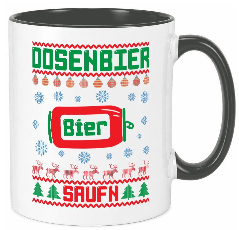 Dosenbier Saufn | Ugly Christmas Weihnachten Humor Geschenkidee Tasse