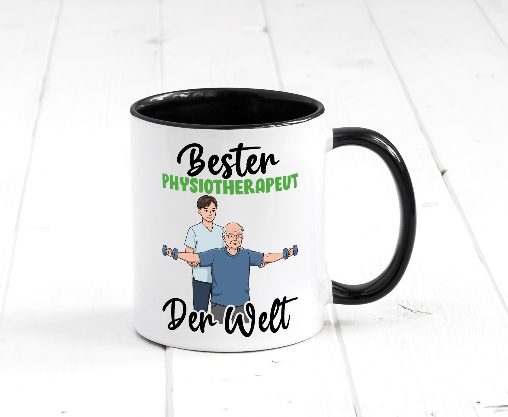 Bester Physiotherapeut v3 Geschenk Humor Geschenkidee lustiger Spruch Tasse