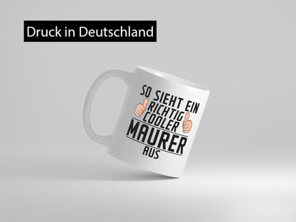 Richtig Cooler Maurer | Bau Handwerker Geschenk Humor Geschenkidee lustiger