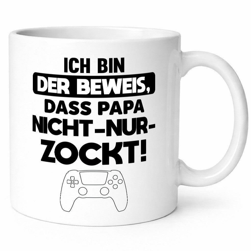 ich bin der Beweis dass papa nicht nur Zockt | Zocker Geschenk Humor