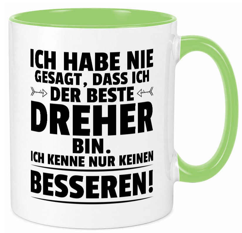 Der Beste Dreher | Fräser lustiger Spruch Geschenk Humor Geschenkidee Tasse