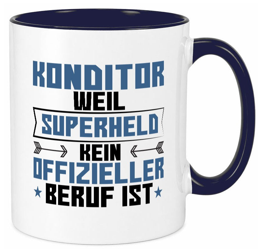 Superheld Konditor | Konditorei Humor Geschenkidee Tasse