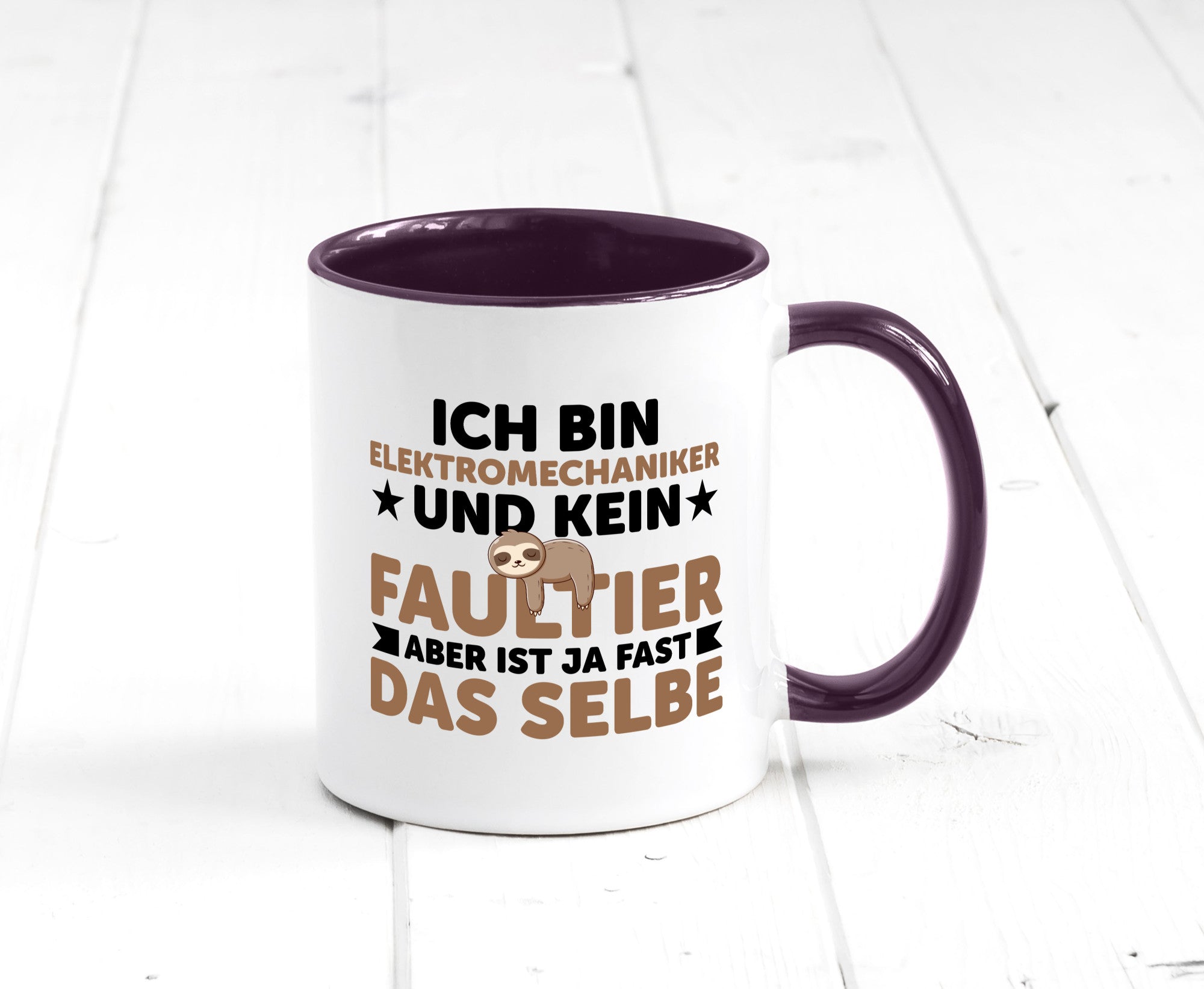 Ich bin kein Faultier: Elektromechaniker | Mechaniker Geschenkidee