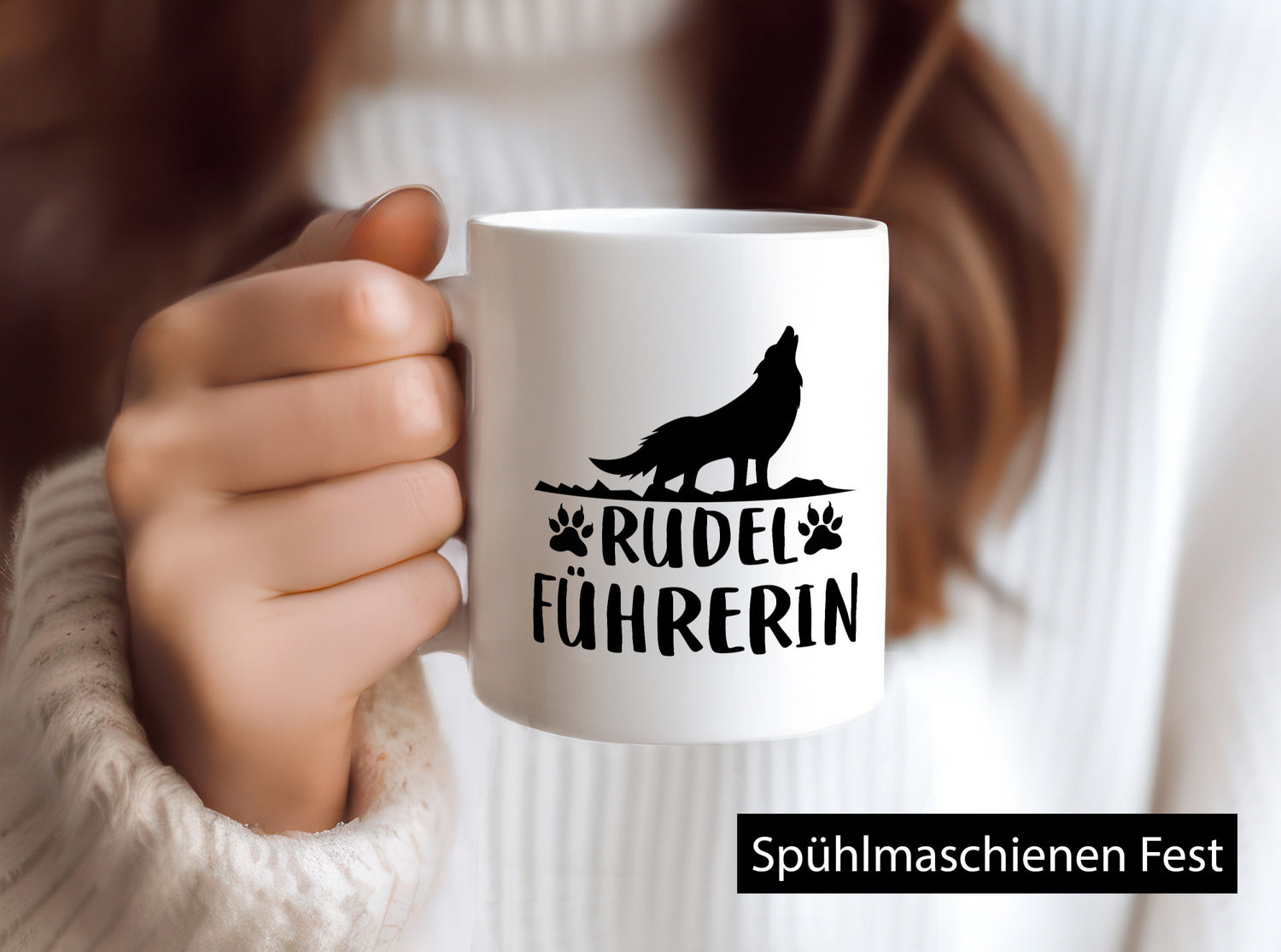 Rudelführerin | Frauen Tasse Hundebesitzerin Hund lustiger Spruch Geschenk