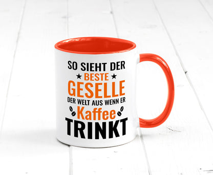 Kaffee trinkt: Geselle | Handwerker lustig Humor Geschenkidee Geschenk Tasse