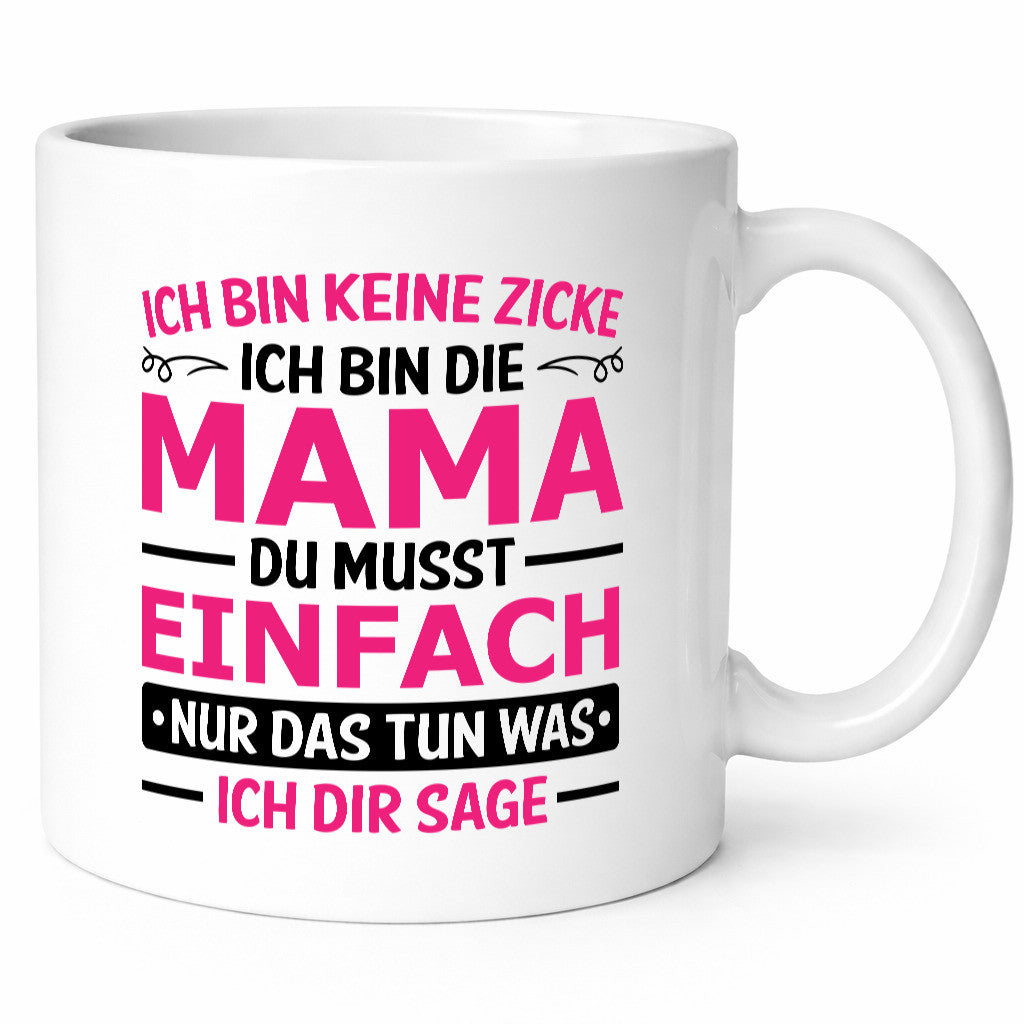 Keine Zicke, Mama | Schleifchen lustiger Spruch Geschenk Familie Geschenkidee