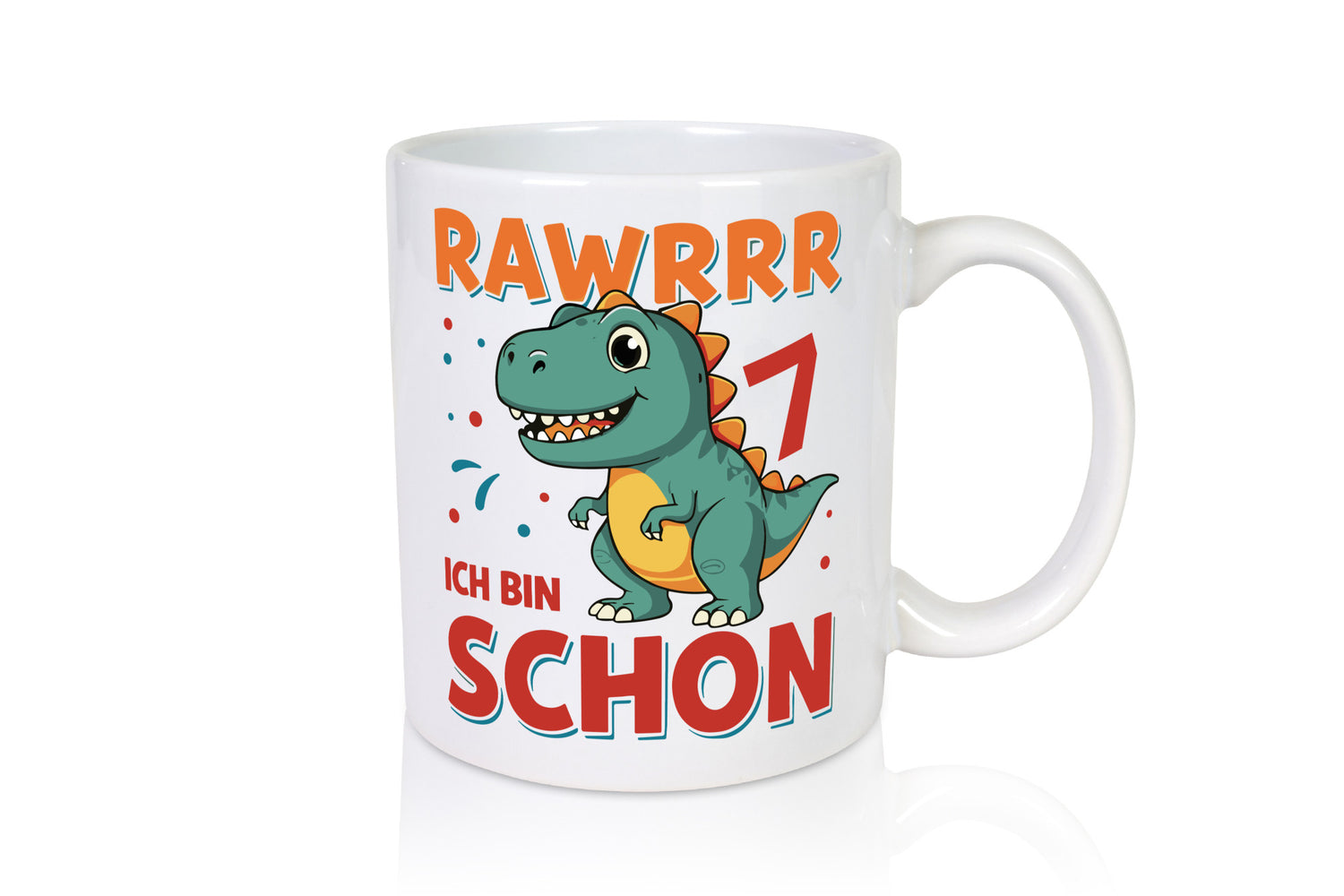 7. Geburtstag | 7 Jahre Raw ich bin schon T-Rex Geschenk Geschenkidee lustiger