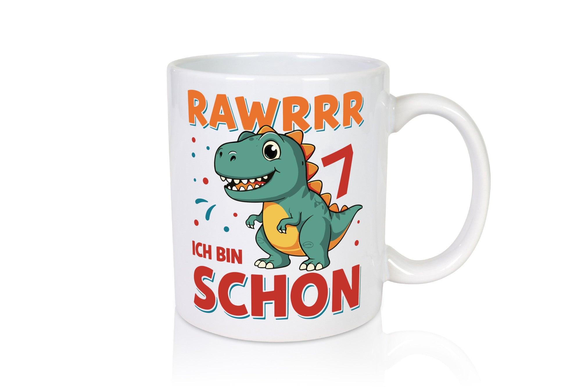 7. Geburtstag | 7 Jahre Raw ich bin schon T-Rex Geschenk Geschenkidee lustiger