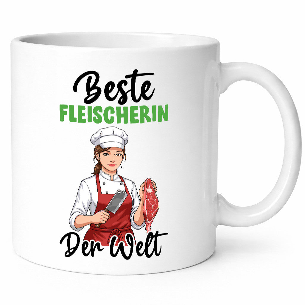 Beste Fleischerin | Schlachterei v2 Geschenkidee Humor Tasse