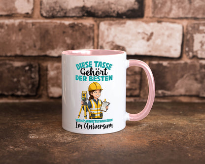 Im Universum: Vermessungstechnikerin | Techniker lustiger Spruch Geschenk Humor