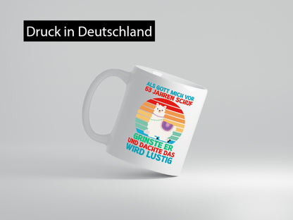 63. Geburtstag | 63 Jahre Gut Schuf mich Lama v2 Geschenk Geschenkidee lustiger