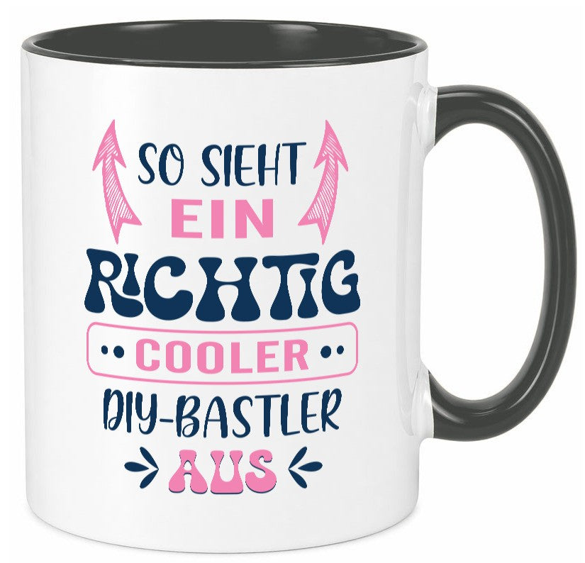 Richtig Cooler DIY Bastler | Basteln Handmade Humor Geschenkidee Tasse