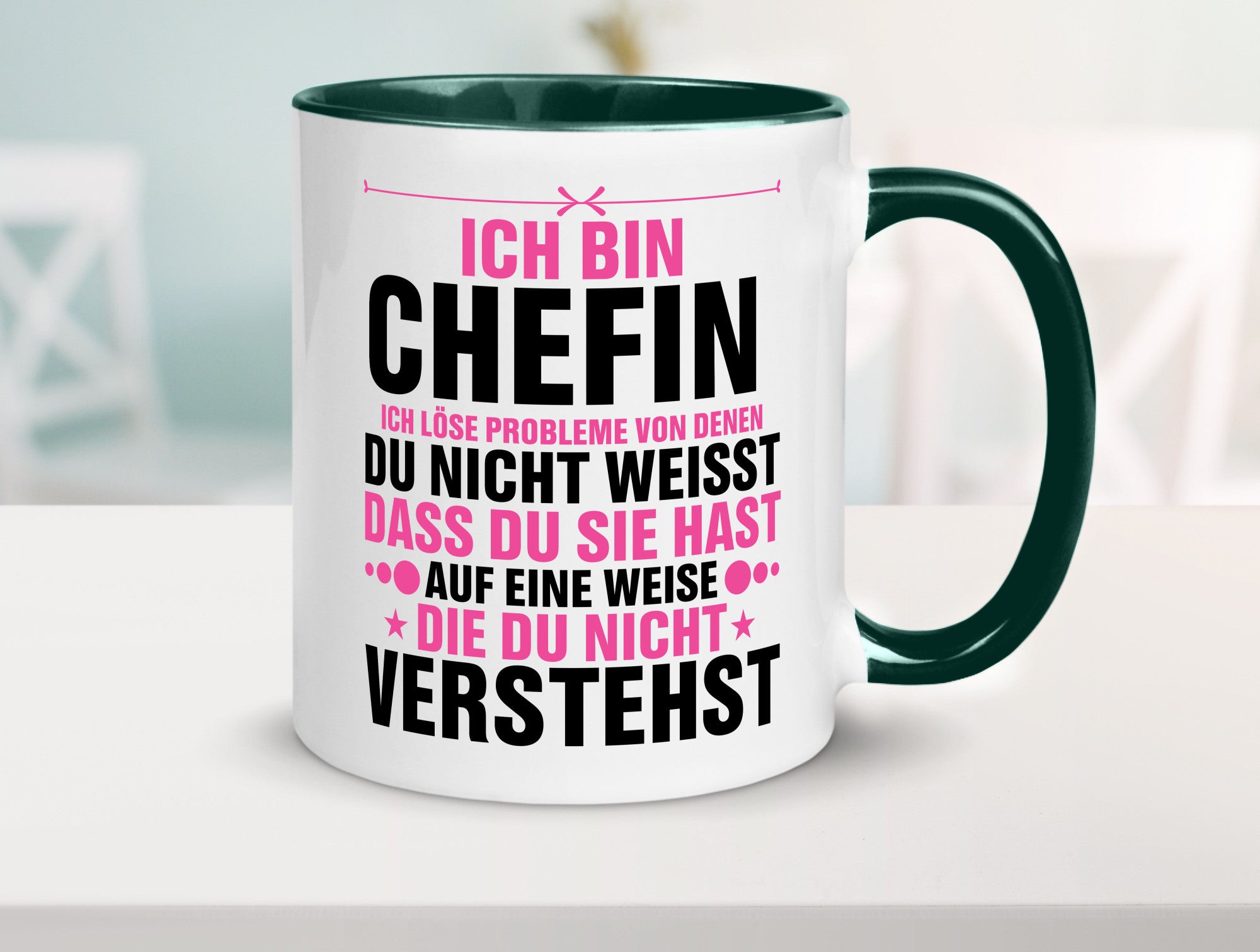 Löse Probleme: Chefin | Führungskraft Vorgesetzte lustiger Spruch Geschenk