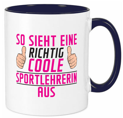 Richtig Coole Sportlehrerin | Lehrer Sport Geschenk Humor Geschenkidee lustiger