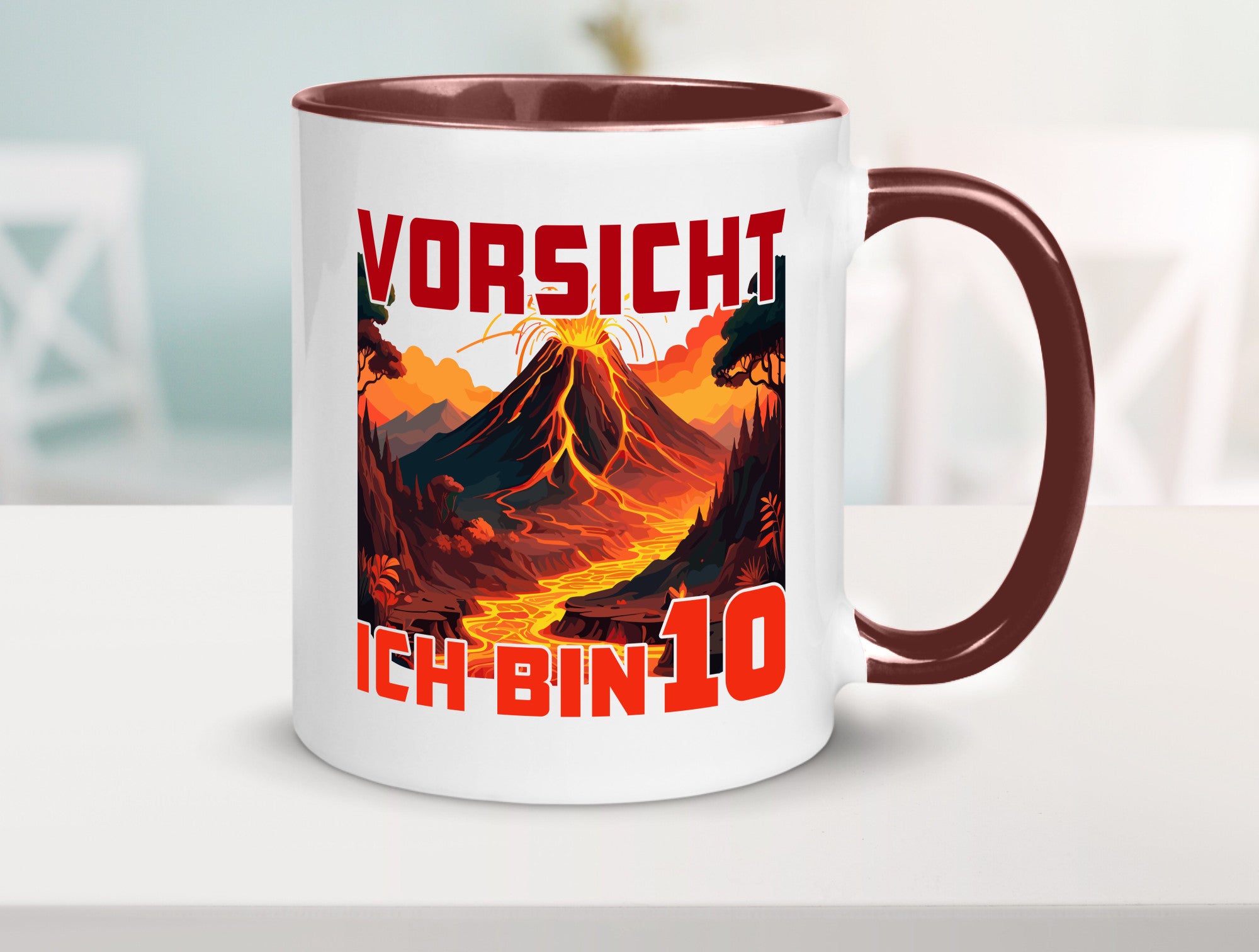 10. Geburtstag | 10 Jahre Vulkanausbruch Vulkan Humor Geschenkidee Tasse