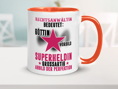 Bedeutung von Rechtsanwältin | Jurstin Anwältin Humor Geschenkidee Tasse