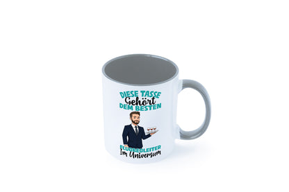 Im Universum: Flugbegleiter | Steward Flughafen Humor Geschenkidee Tasse