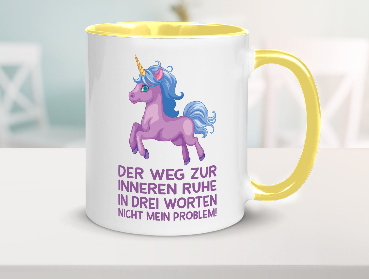 Innere Ruhe, drei Worte, nicht mein Problem | Einhorn Geschenk Humor