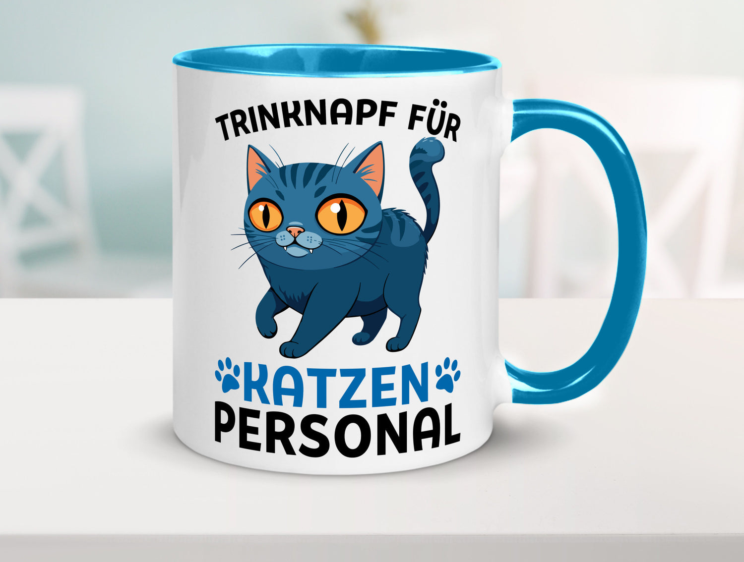 Katzen Personal | Katzenbesitzer Tasse Katze Humor vl2 Tierliebhaber