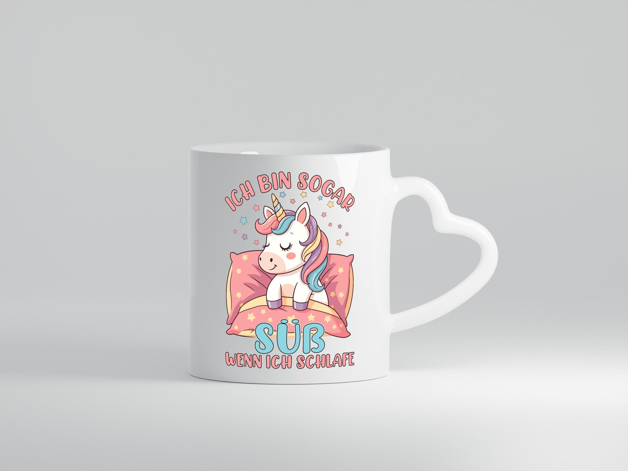 Bin süß wenn ich schlafe | Einhorn v2 Humor Geschenkidee Tasse