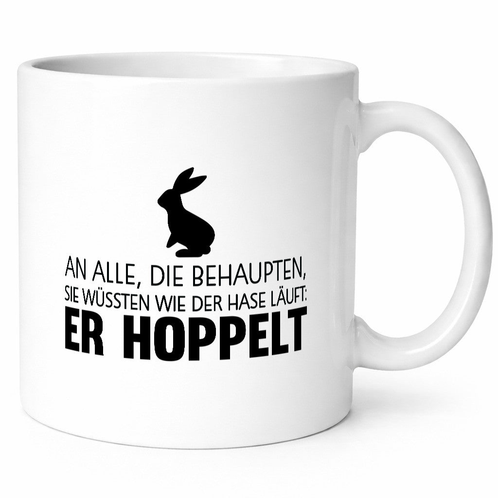 An alle die behaupten wüssten | Hasse Hoppeln lustiger Spruch Geschenk Humor