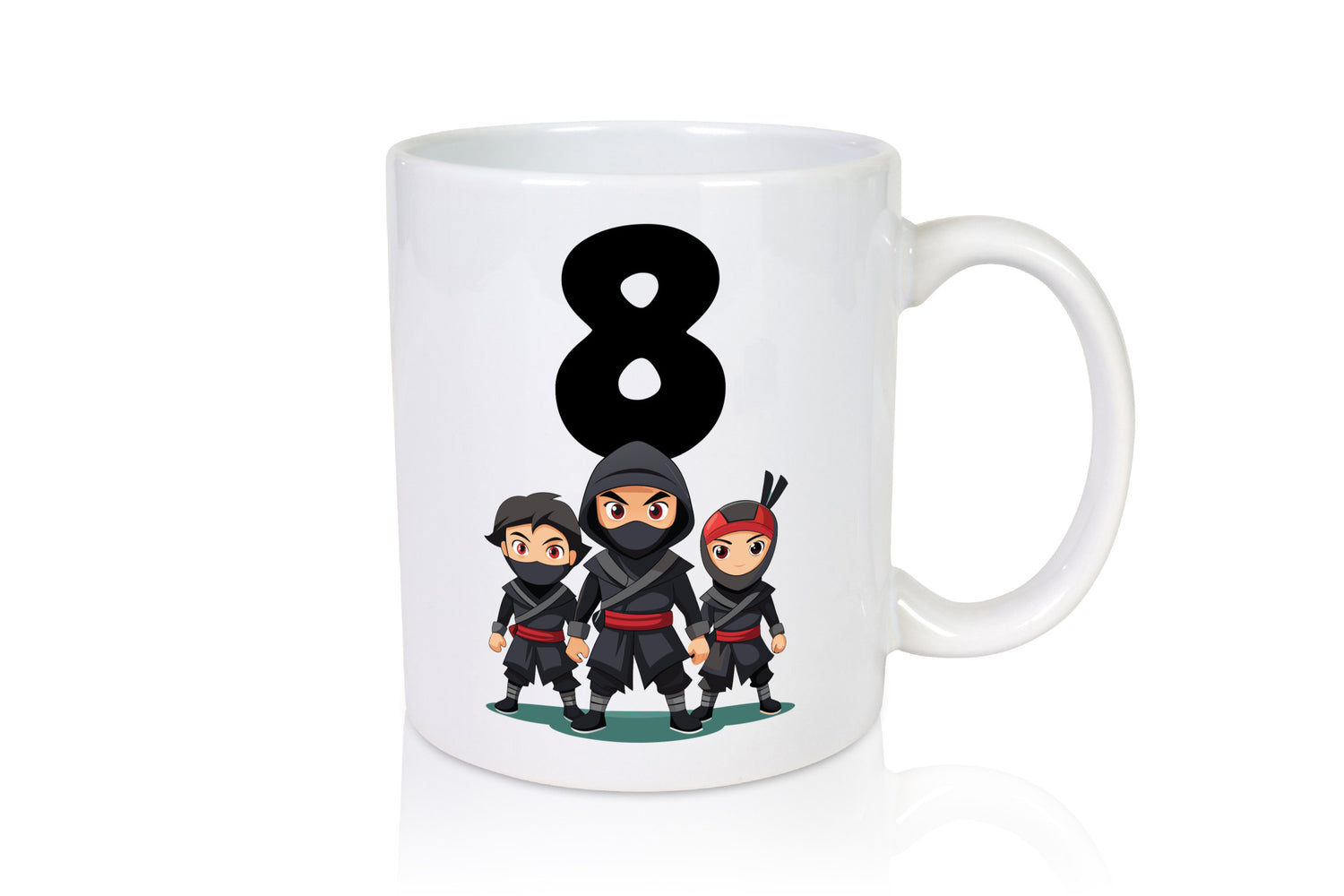 8. Geburtstag | 8 Jahre Ninja Geschenkidee Humor Tasse