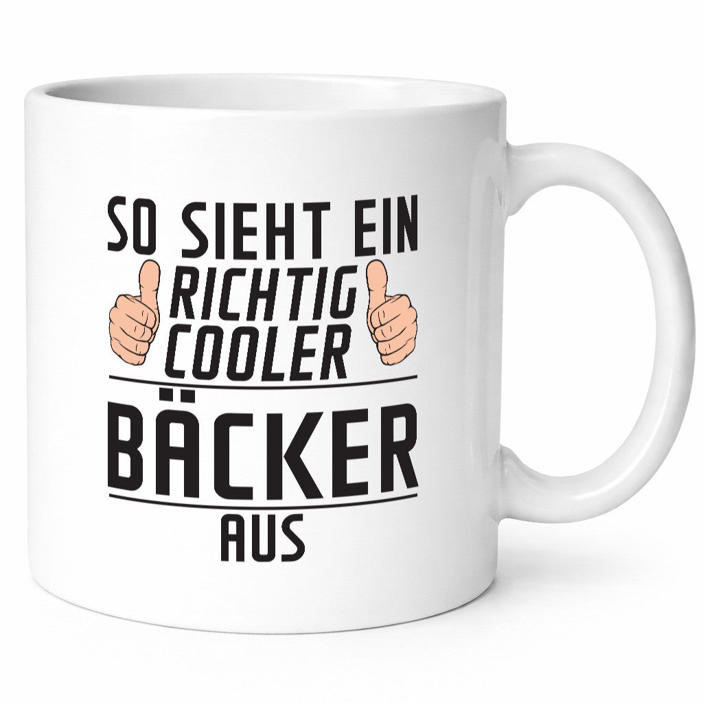 Richtig Cooler Bäcker | Bäckerei Backen Konditor Humor Geschenkidee Tasse