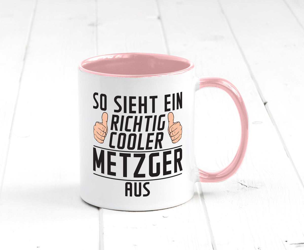 Richtig Cooler Metzger | Fleischer Metzgerei Geschenk Humor Geschenkidee Tasse