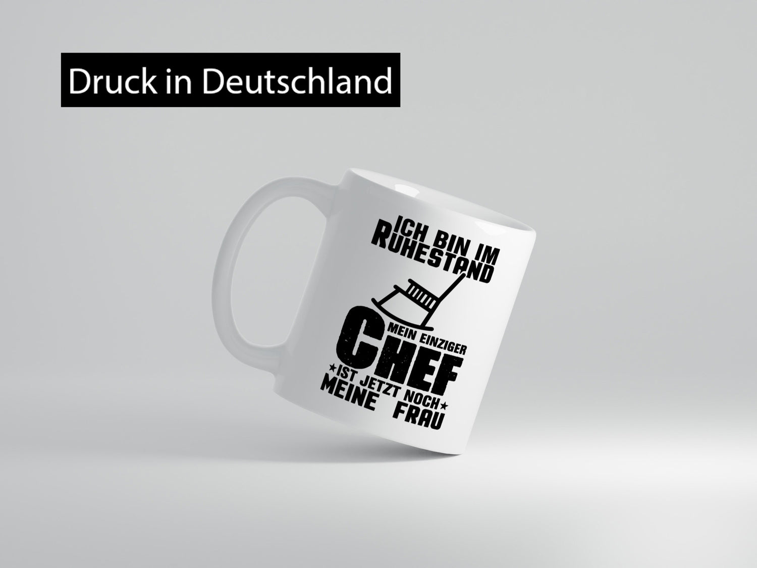 Ich bin im Ruhestand lustig Jubiläum Geschenk Tasse