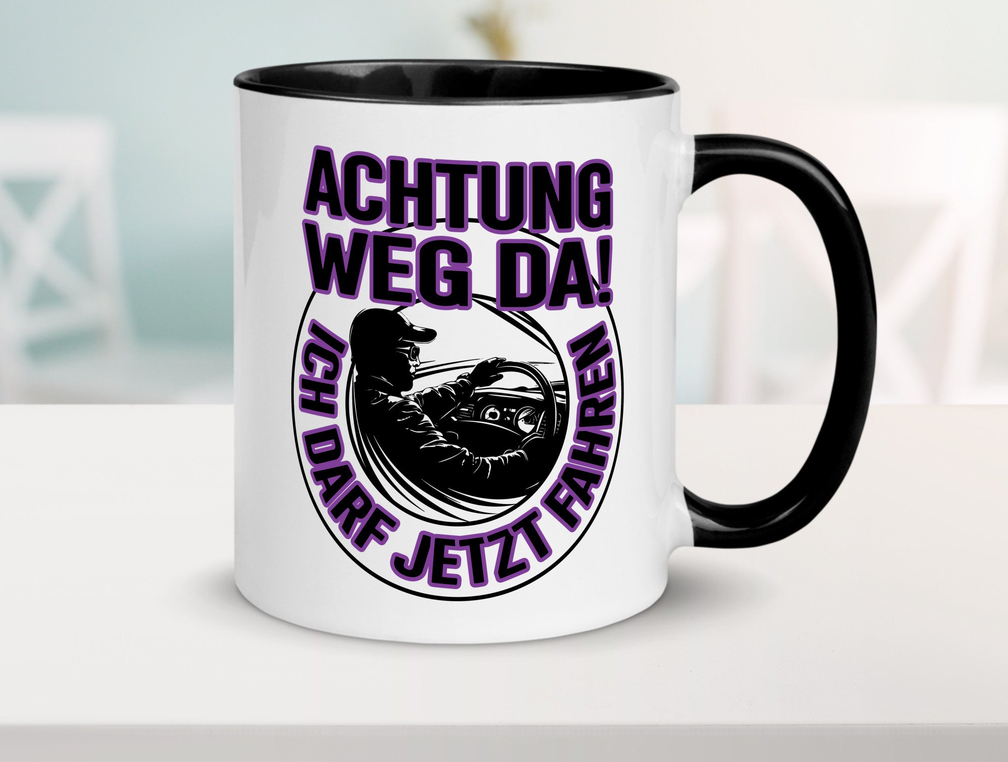 Achtung weg da ich darf jetzt Fahren | Führerschein lustig Humor Geschenkidee