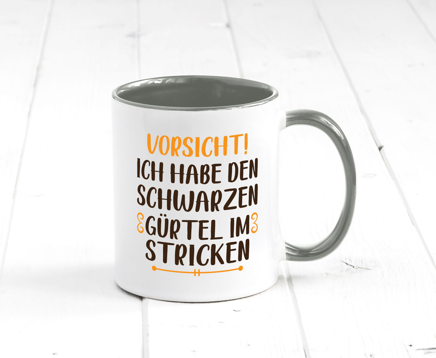 Schwarzen Gürtel im Stricken | Stricknadel lustiger Spruch Geschenk Humor