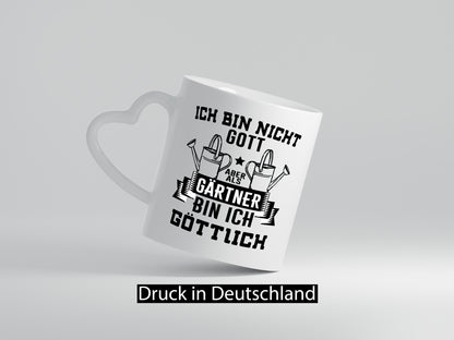 Ich bin nicht Gott Gärtner sind aber Göttlich | Geschenk Humor Geschenkidee