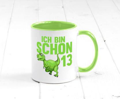 13. Geburtstag | 13 Jahre Dino Dinosaurier Humor Geschenkidee Tasse