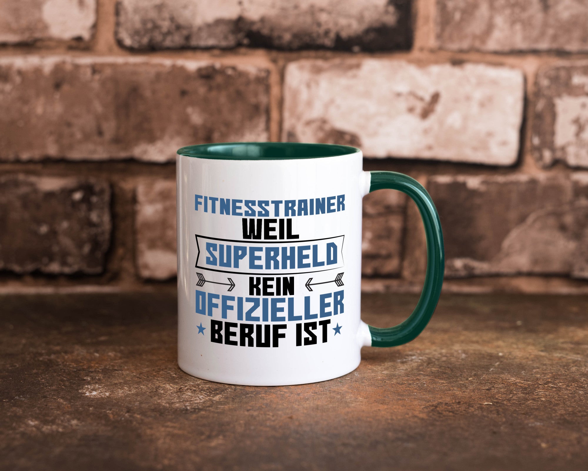 Superheld Fitnesstrainer | Personal Trainer Sport Geschenkidee Humor Tasse