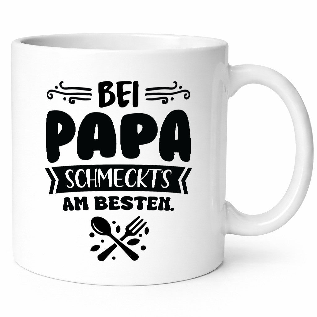 Bei papa Schmeckts am Besten | Koch lustiger Spruch Geschenk Humor Geschenkidee