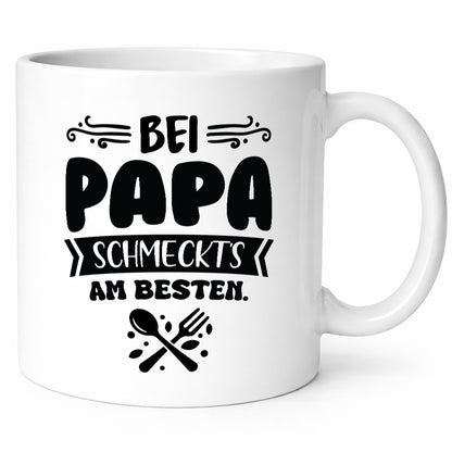 Bei papa Schmeckts am Besten | Koch lustiger Spruch Geschenk Humor Geschenkidee
