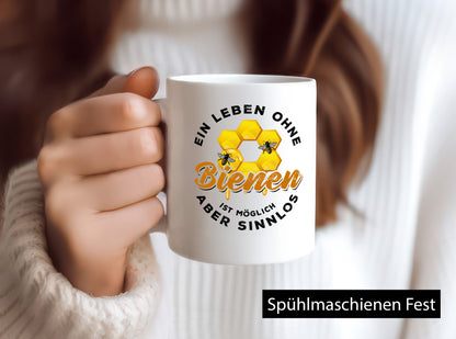 Ein Leben ohne Bienen ist möglich aber sinnlos Geschenk Humor Geschenkidee
