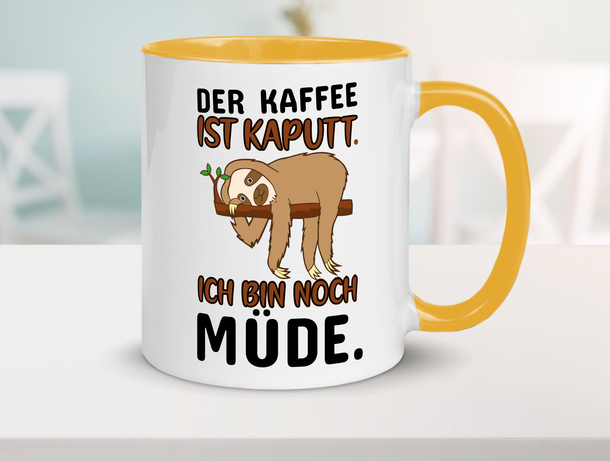 Der Kaffee ist kaputt v2 Geschenk Humor Geschenkidee lustiger Spruch Tasse