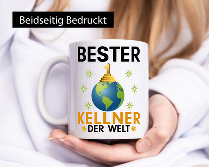 Welt Bester Kellner | kellnern Bedienung Geschenkidee Humor Tasse