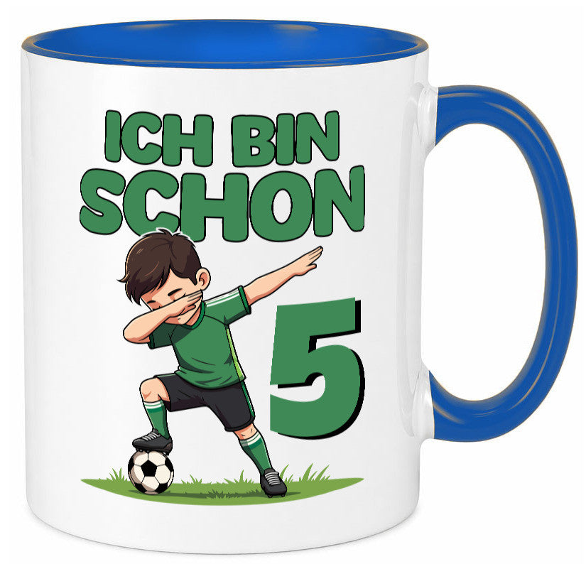 5. Geburtstag | 5 Jahre Fußballer lustiger Spruch Geschenk Geschenkidee Tasse