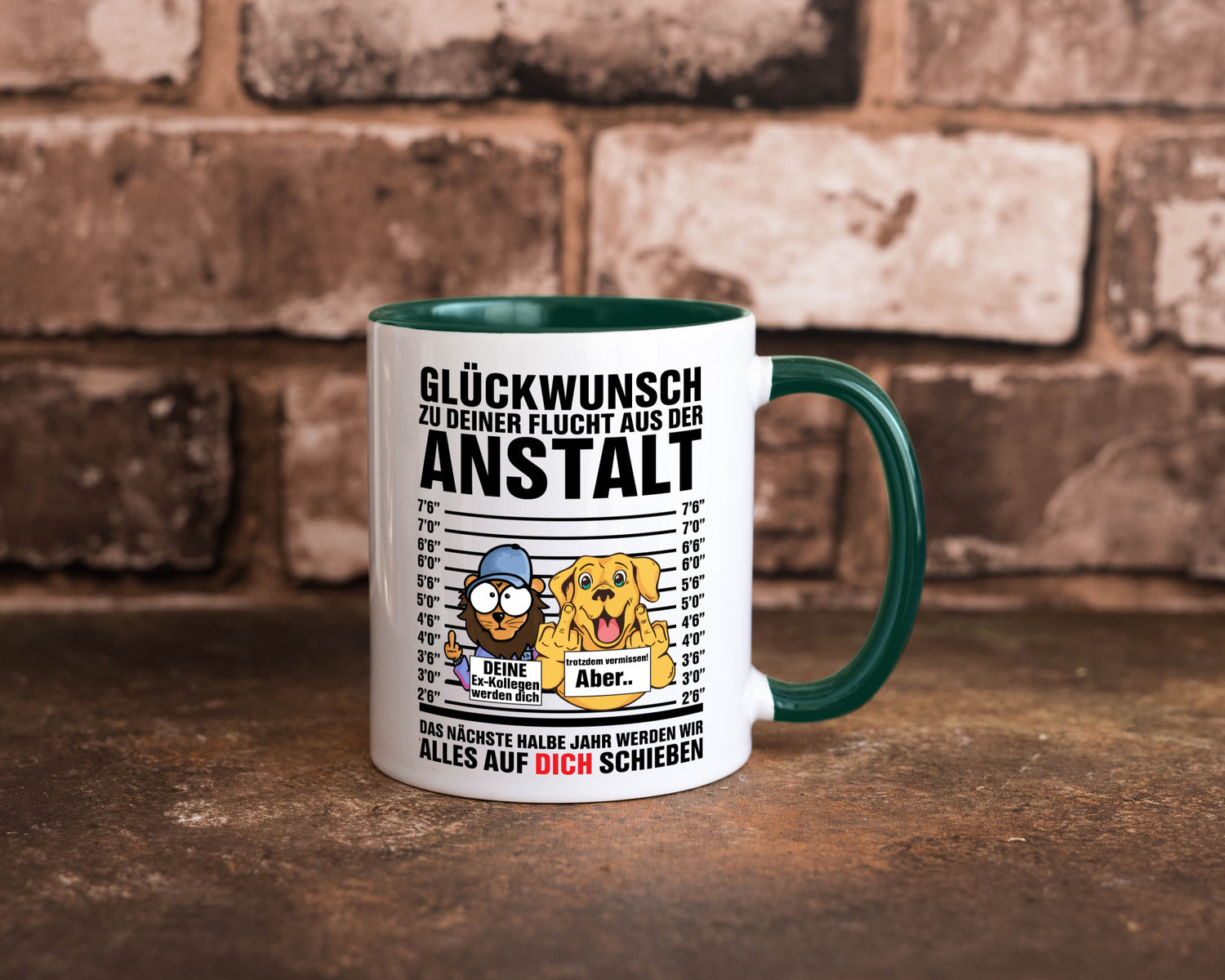 Glückwunsch zu deiner Flucht | Abschiedgeschenk v3 Geschenk Humor Geschenkidee