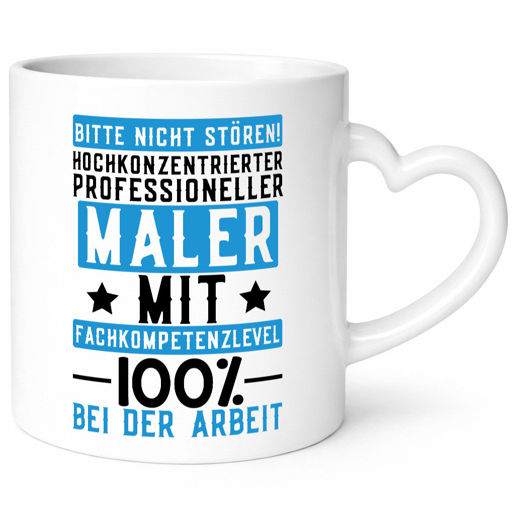 100% bei der Arbeit | Maler Malermeister lustiger Spruch Geschenk Kollegen Büro