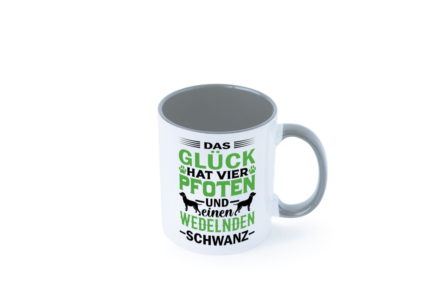 Das Glück hat 4 Pfoten | Hundeliebhaber Ich liebe Hunde Geschenk Tierliebhaber