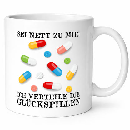 Sei nett zu mir | Pillen Medikamente Therapeut Arzt lustig Humor Geschenkidee