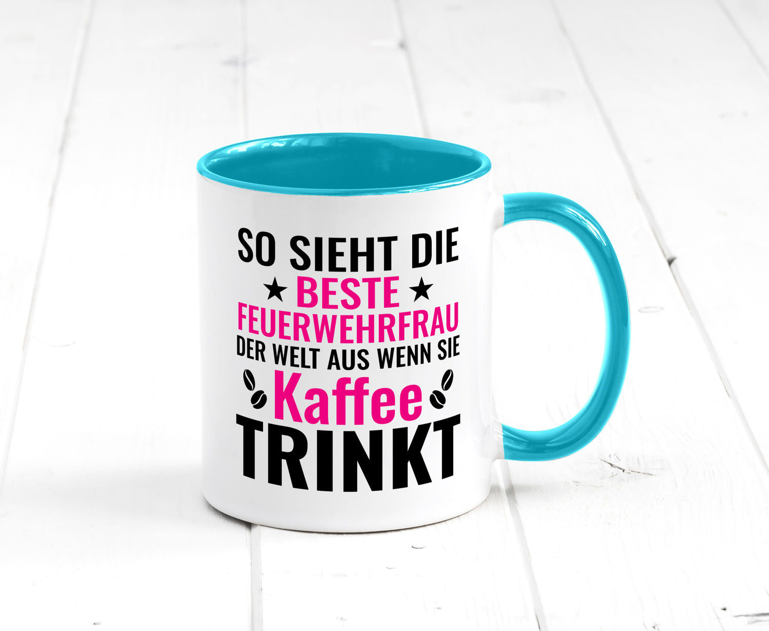 Kaffee trinkt: Feuerwehrfrau | Feuerwehr Geschenkidee Humor Tasse