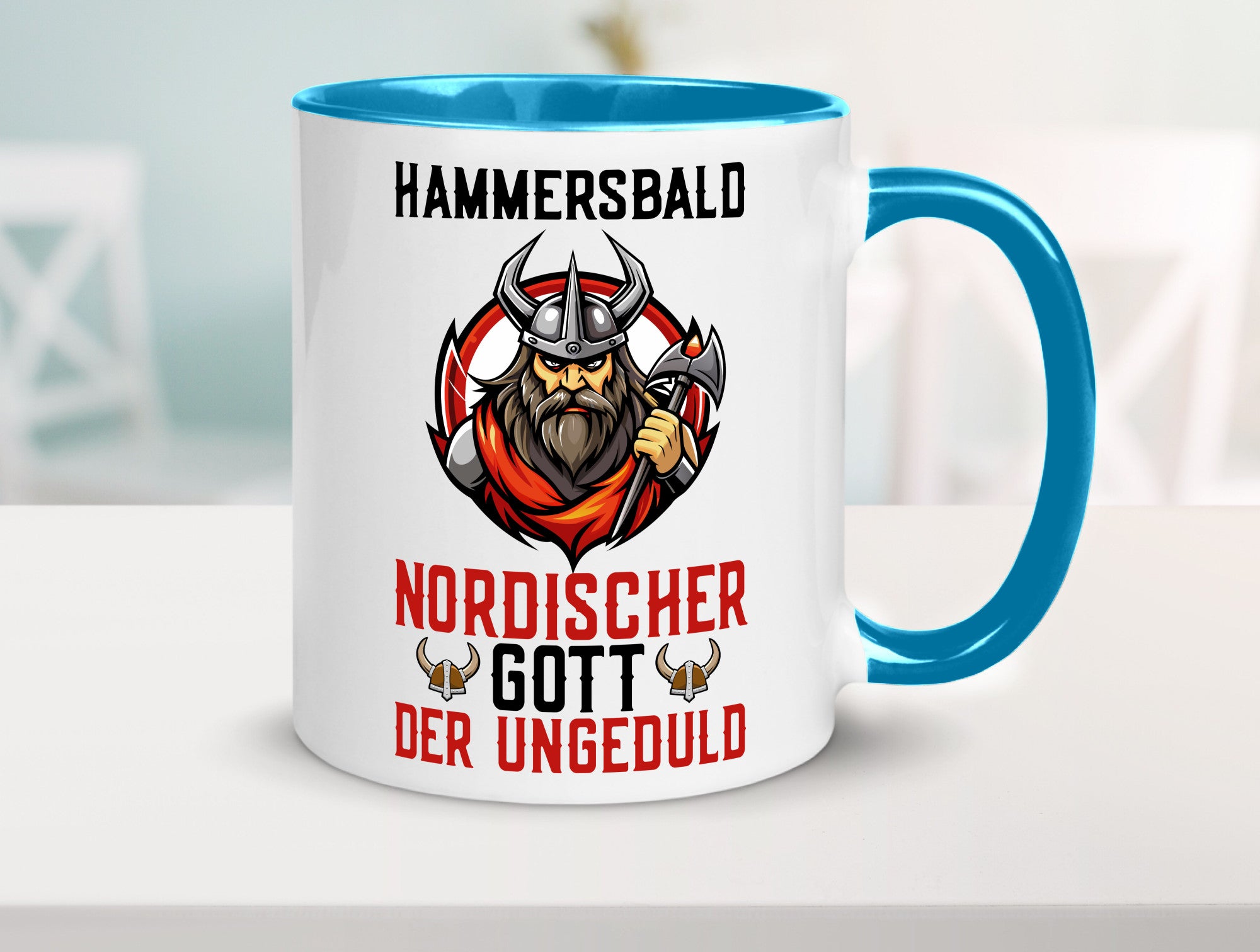 Hammersbald Nordischer Gott der ungeduld Humor Geschenkidee Tasse