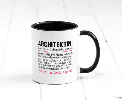 Architektin | witziger Spruch Architektur Büro Humor Arbeit Kollegen Tasse